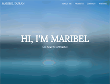 Tablet Screenshot of maribelduran.com